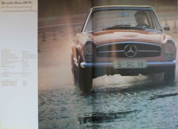 Mercedes-Benz Personenwagen Modelprogram 1969 Carbrochure (8199)